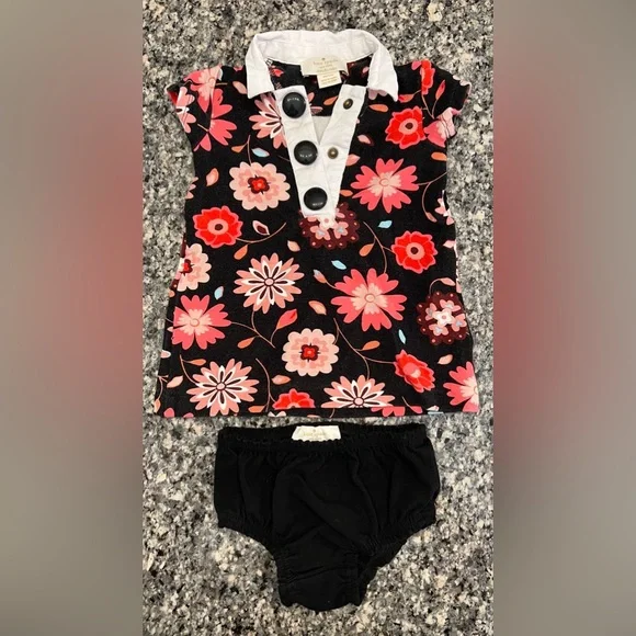 Kate Spade New York Girls Floral Mod Dress with Bottoms - Picture 2 of 9